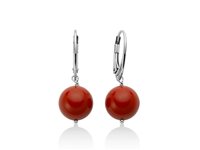 Orecchini Miluna Donna in Argento Corallo PER2820
